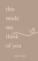 Book cover for This Made Me Think of You