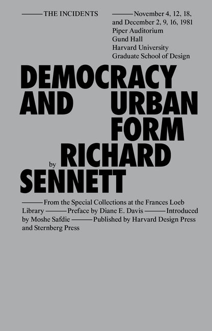 Book cover for Democracy and Urban Form