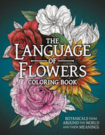 Book cover for Language of Flowers Coloring Book: Botanicals from Around the World and Their Meanings