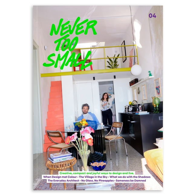 Book cover for Never Too Small: A Dazzling Journey Through Colour, Culture, and Compact Living 4