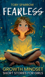 Book cover for Fearless Growth Mindset Short Stories For Girls: Inspiring tales to build confidence, self-esteem, kindness, and resilience-perfect for ages 7-11, bed