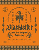 Book cover for Blackletter and Old English Lettering Reference Book