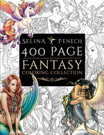 Book cover for 400 Page Fantasy Coloring Collection