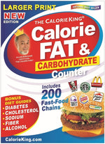 Book cover for Calorieking Larger Print Calorie, Fat & Carbohydrate Counter