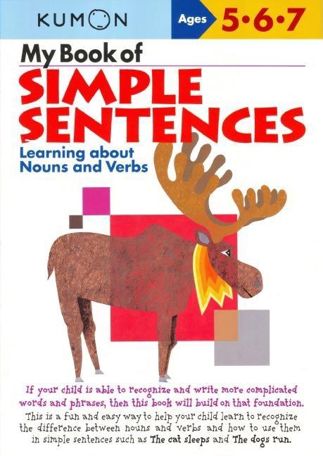 Book cover for Kumon My Book of Simple Sentences