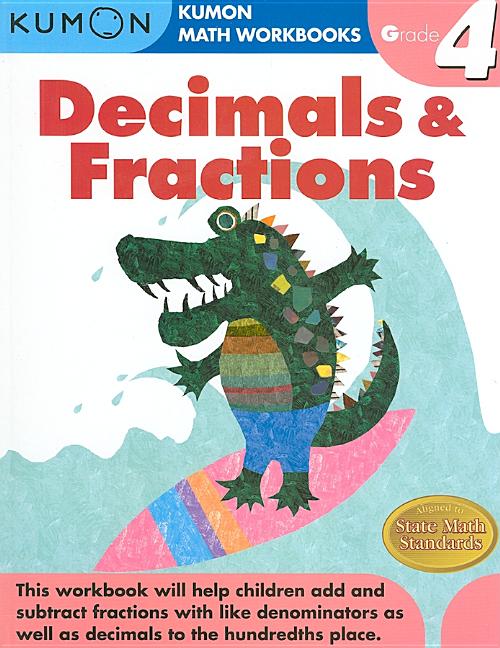 Book cover for Kumon Grade 4 Decimals & Fractions