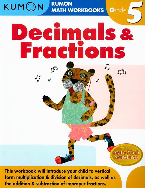 Book cover for Kumon Grade 5 Decimals & Fractions