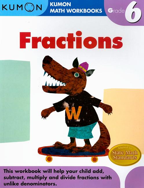 Book cover for Kumon Grade 6 Fractions