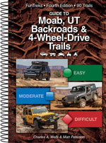 Book cover for Guide to Moab, UT Backroads & 4-Wheel-Drive Trails 4th Edition