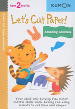 Book cover for Kumon Let's Cut Paper! Amazing Animals