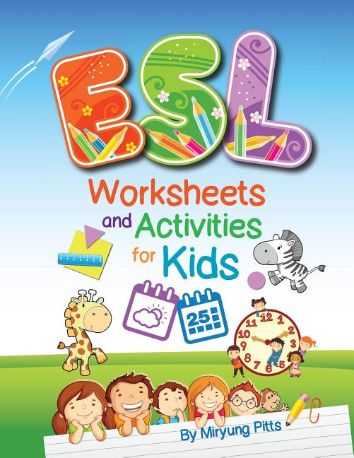 Book cover for ESL Worksheets and Activities for Kids