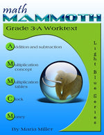Book cover for Math Mammoth Grade 3-A Worktext