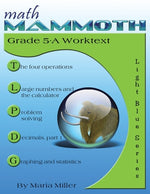Book cover for Math Mammoth Grade 5-A Worktext