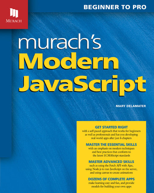 Book cover for Murach's Modern JavaScript: Beginner to Pro
