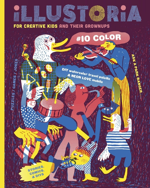 Book cover for Illustoria: For Creative Kids and Their Grownups: Issue 15: Big & Small: Stories, Comics, DIY