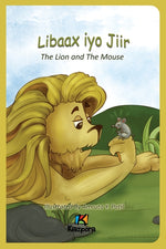 Book cover for Libaax iyo Jiir - The Lion and the Mouse - Somali Children's Book