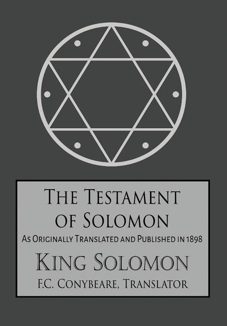 Book cover for Testament of Solomon