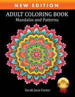 Book cover for Adult Coloring Book: Mandalas and Patterns