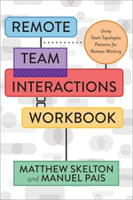 Book cover for Remote Team Interactions Workbook: Using Team Topologies Patterns for Remote Working