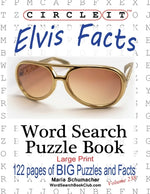 Book cover for Circle It, Elvis Facts, Word Search, Puzzle Book