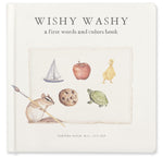 Book cover for Wishy Washy: A Board Book of First Words and Colors for Growing Minds