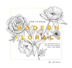Book cover for How to Draw Modern Florals (Mini): A Pocket-Sized Road Trip Book (Christmas Stocking Stuffer Edition)
