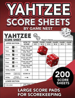 Book cover for Yahtzee Score Sheets: 200 Large Score Pads for Scorekeeping 8.5" x 11" Yahtzee Score Cards