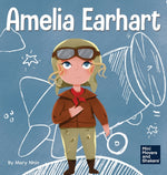 Book cover for Amelia Earhart: A Kid's Book About Flying Against All Odds