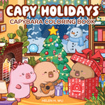 Book cover for Capy Holidays: Capybara Coloring Book