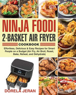 Book cover for Ninja Foodi 2-Basket Air Fryer Cookbook