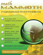 Book cover for Math Mammoth Foundational Word Problems
