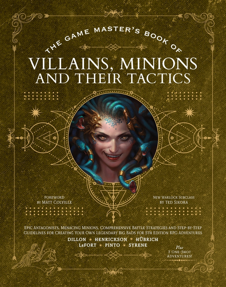 Book cover for The Game Master's Book of Villains, Minions and Their Tactics: Epic New Antagonists for Your Pcs, Plus New Minions, Fighting Tactics, and Guidelines f