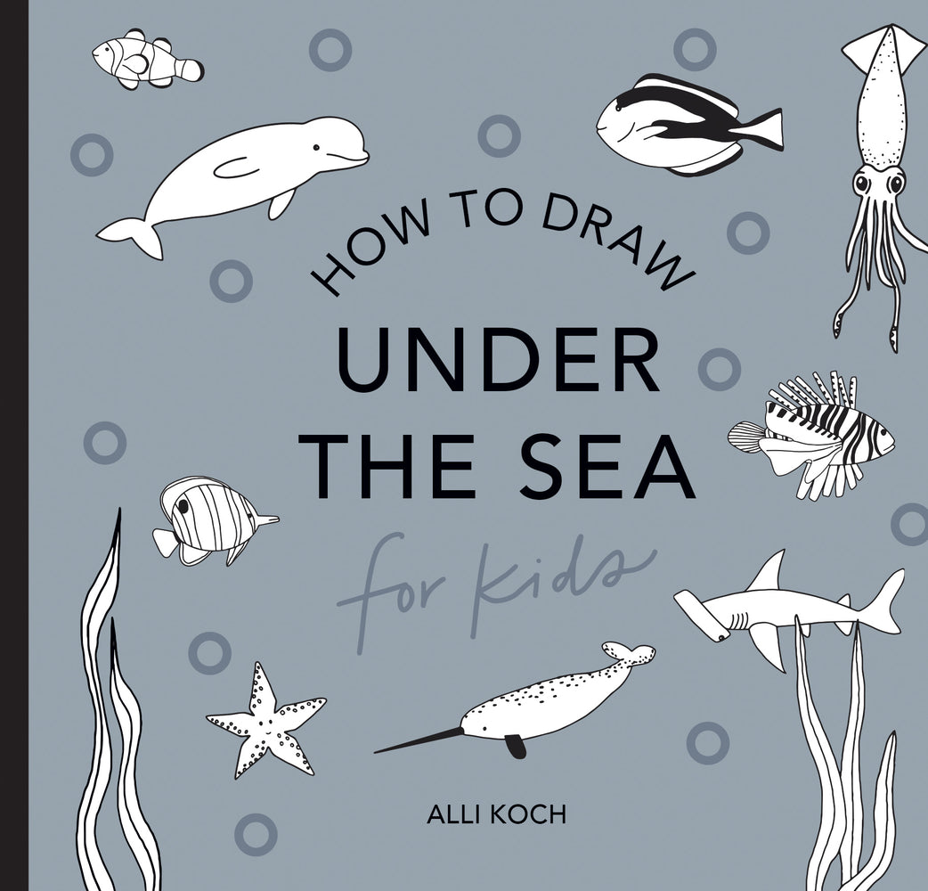 Book cover for Under the Sea: How to Draw Books for Kids with Dolphins, Mermaids, and Ocean Animals (Mini)