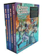 Book cover for DCC RPG Slipcased Tomes of Adventure