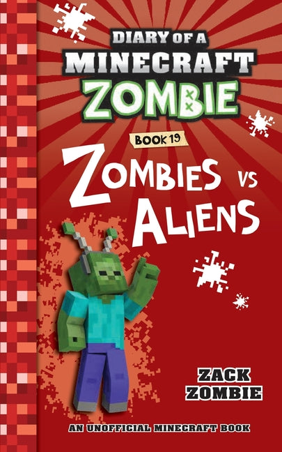 Book cover for Diary of a Minecraft Zombie Book 19: Zombies Vs. Aliens