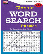 Book cover for Classic WORD SEARCH Puzzles: Perfectly created to provide hours of entertainment