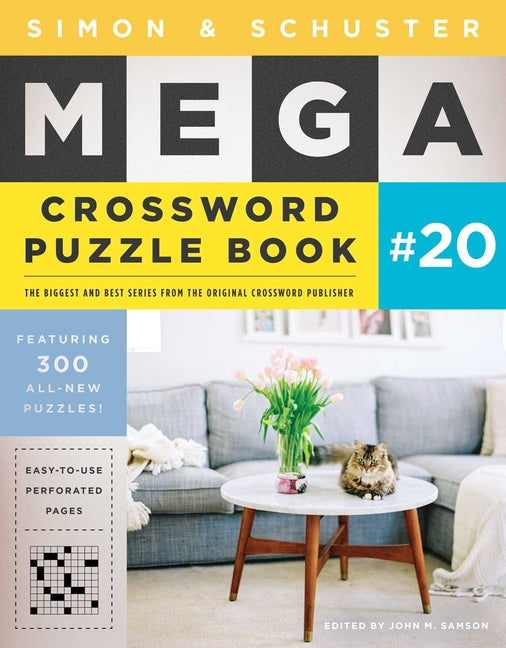 Book cover for Simon & Schuster Mega Crossword Puzzle Book #20