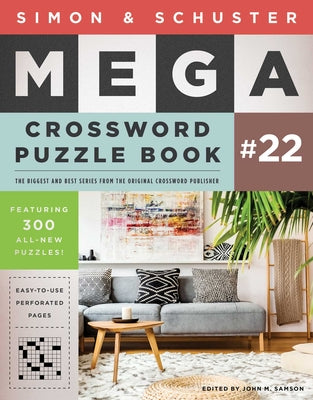 Book cover for Simon & Schuster Mega Crossword Puzzle Book #22