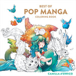 Book cover for Best of Pop Manga Coloring Book