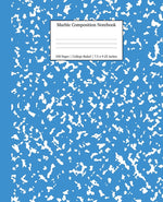 Book cover for Marble Composition Notebook College Ruled: Blue Marble Notebooks, School Supplies, Notebooks for School