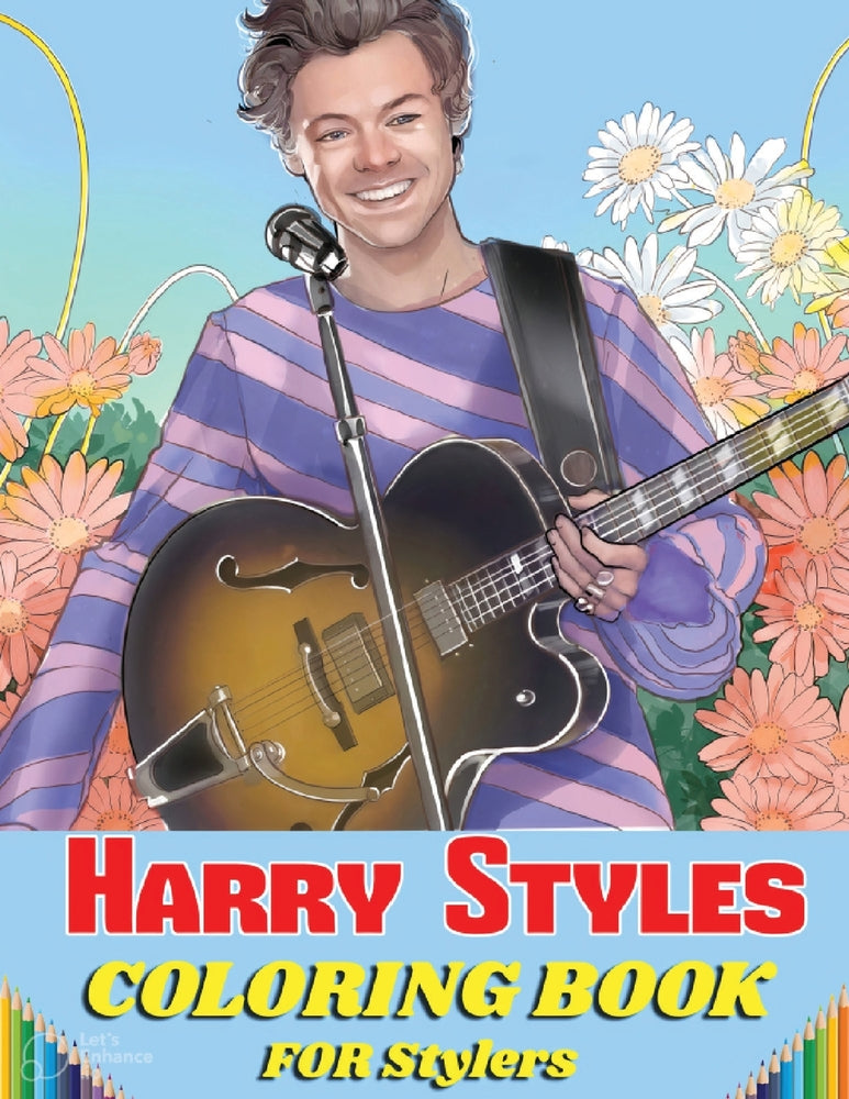 Book cover for Harry Styles Coloring Book For Stylers