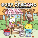 Book cover for Cozy Seasons: Comfy and Cute Coloring Book for Kids and Adults