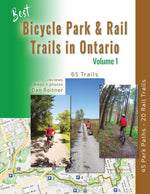 Book cover for Best Bicycle Park and Rail Trails in Ontario - Volume 1: 45 Park Paths - 20 Rail Trails