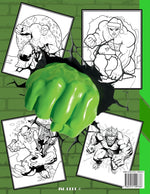 Book cover for Hulk Coloring Book: Amazing Fun Coloring Adventures for Kids, Draw Deluxe Edition