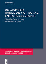 Book cover for de Gruyter Handbook of Rural Entrepreneurship