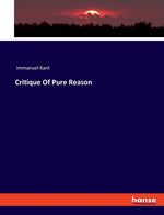 Book cover for Critique Of Pure Reason