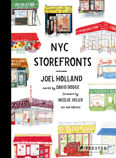 Book cover for NYC Storefronts: Illustrations of the Big Apple's Best-Loved Spots (Compact Edition)