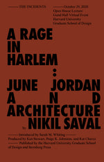 Book cover for Rage in Harlem: June Jordan and Architecture