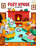 Book cover for Fuzzy Hygge Coloring Book
