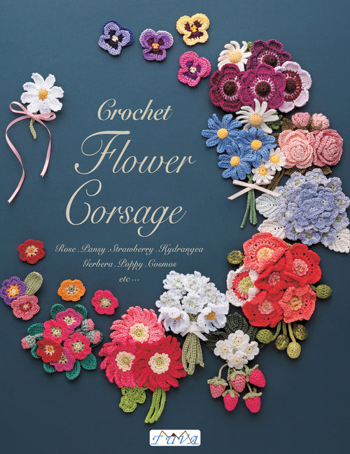 Book cover for Crochet Flower Corsage: Beautiful Seasonal Corsages in Crochet